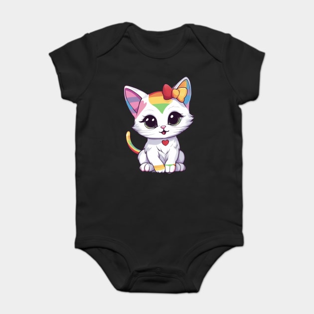 Adorable Little Baby Feline Baby Bodysuit by animegirlnft